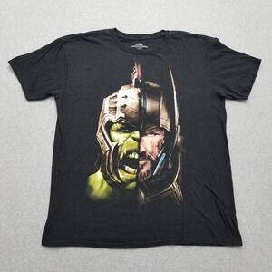 Thor Ragnarok Shirt Mens‎ XL Black Short Sleeve Crew Neck Marvel Cotton